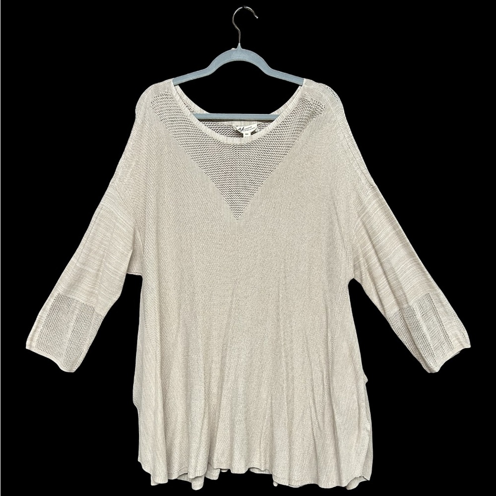 White Long Sleeve Blouse by Andrea Jovine